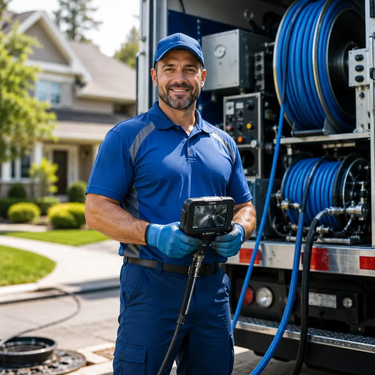 Local outdoor drain cleaning specialists in Santa Fe, TX